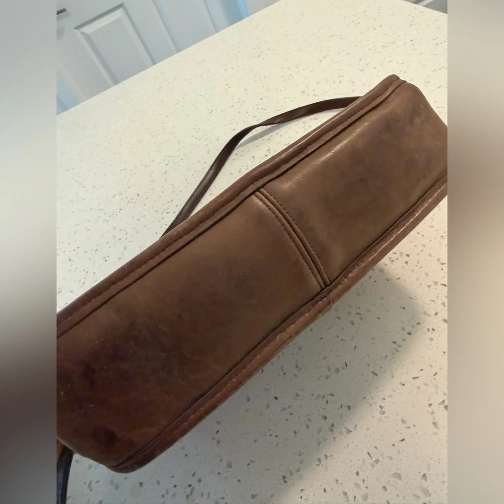 Vintage Coach Leather Bag Brown – Made in USA - Picture 12 of 16
